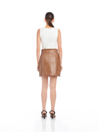 Fifteen Twenty - Kinsley Faux Leather Mini Skirt