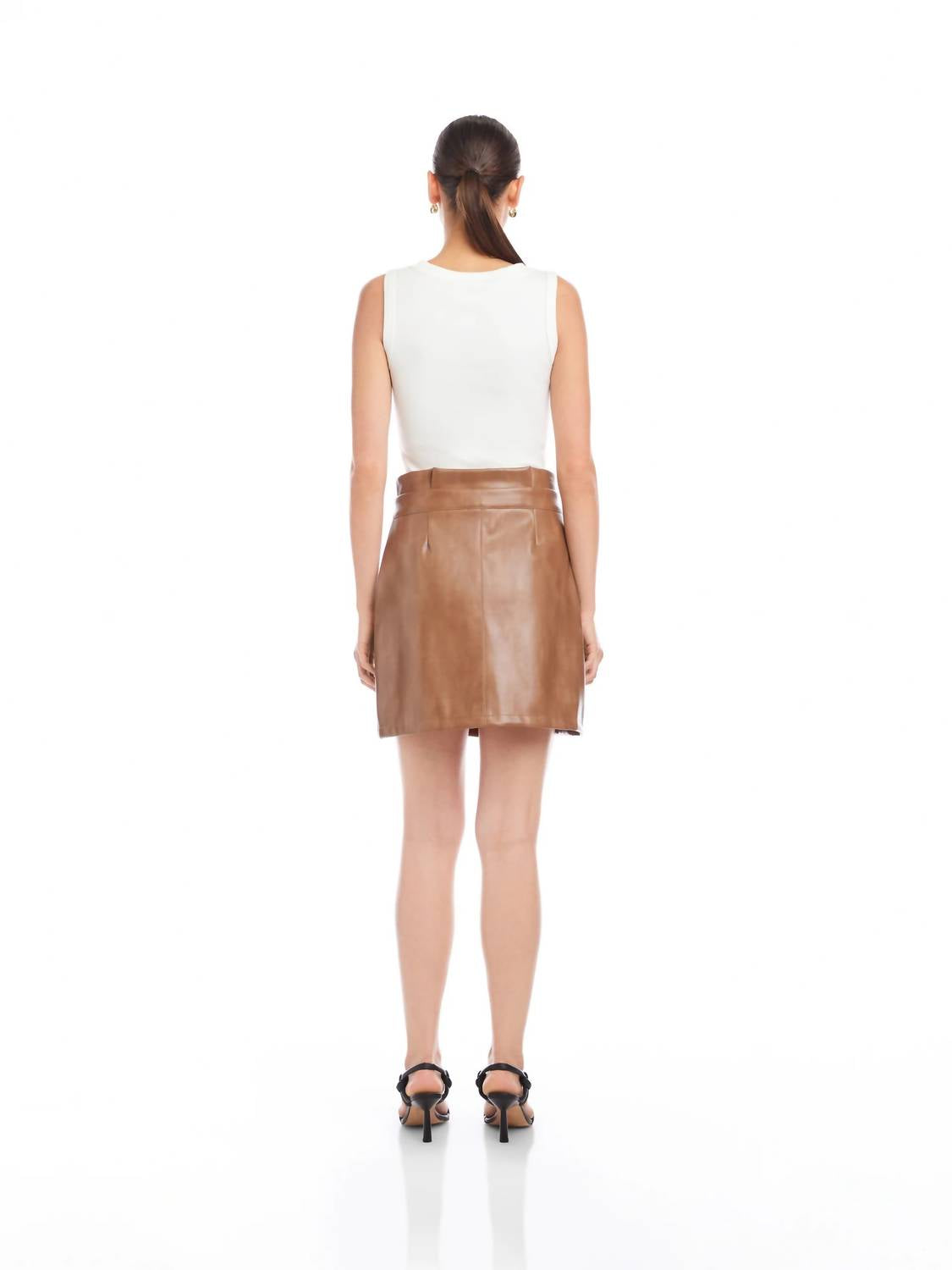 Fifteen Twenty - Kinsley Faux Leather Mini Skirt