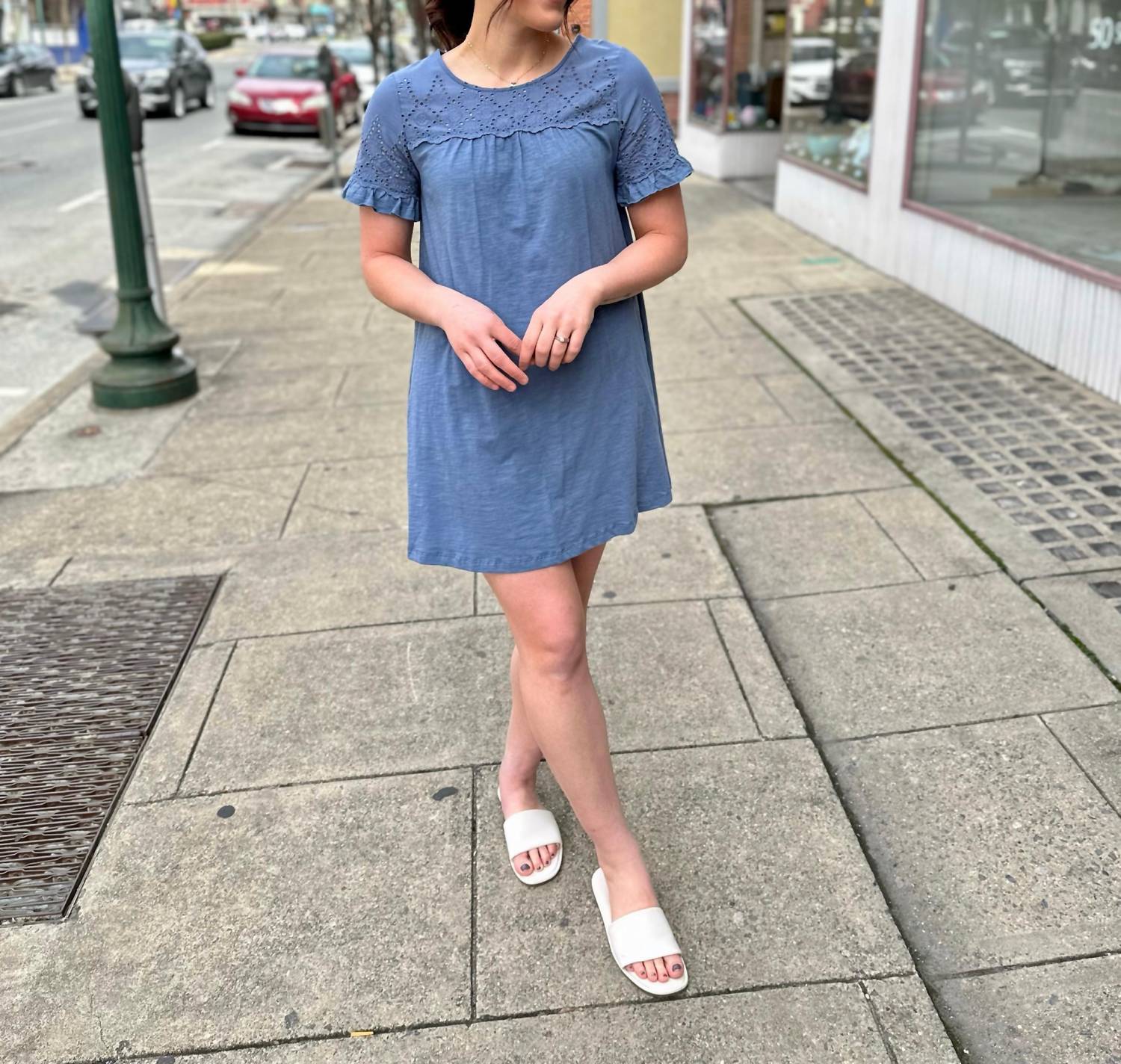 Hem & Thread - Nashua Eyelet Mini Dress