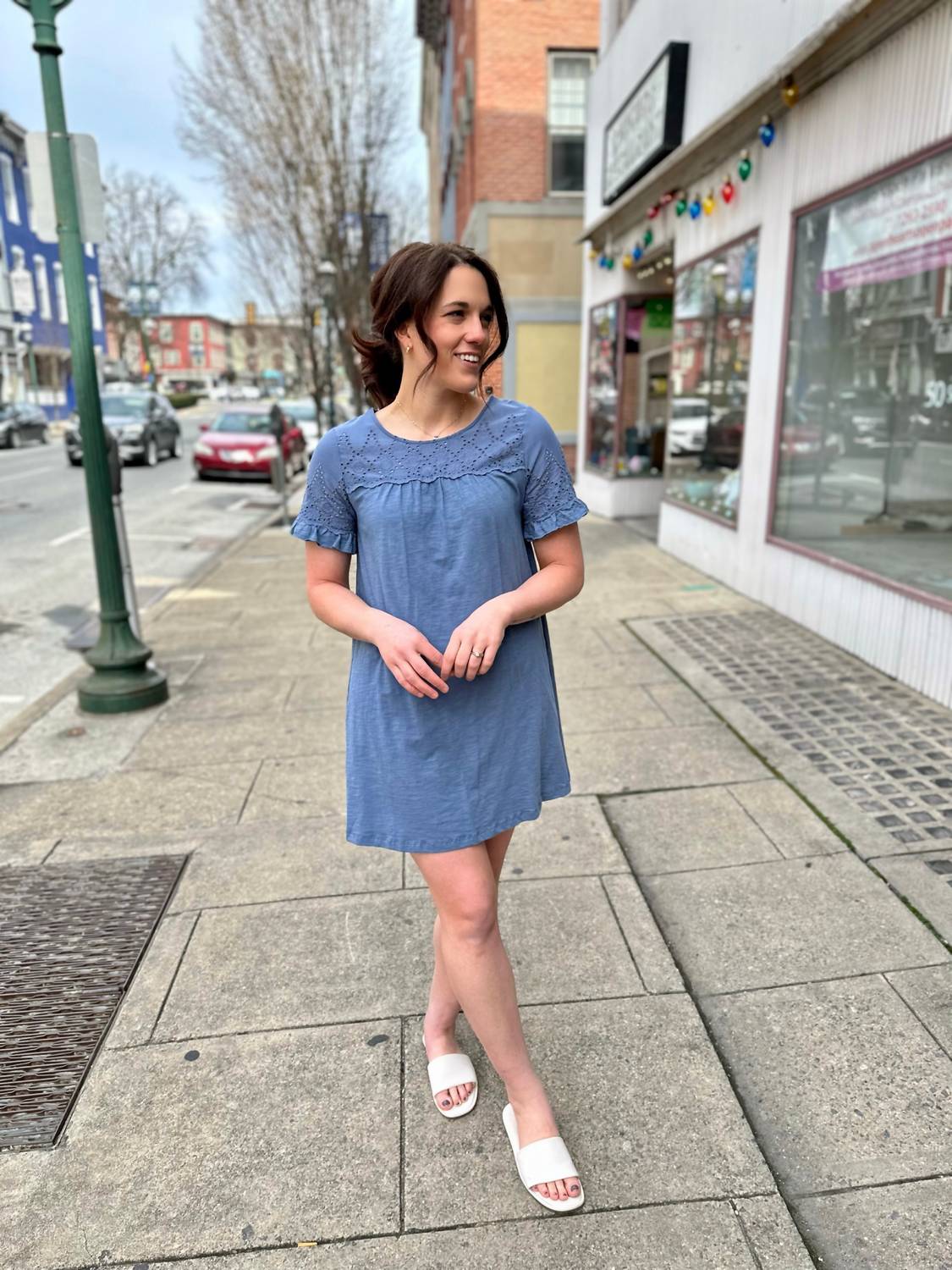 Hem & Thread - Nashua Eyelet Mini Dress
