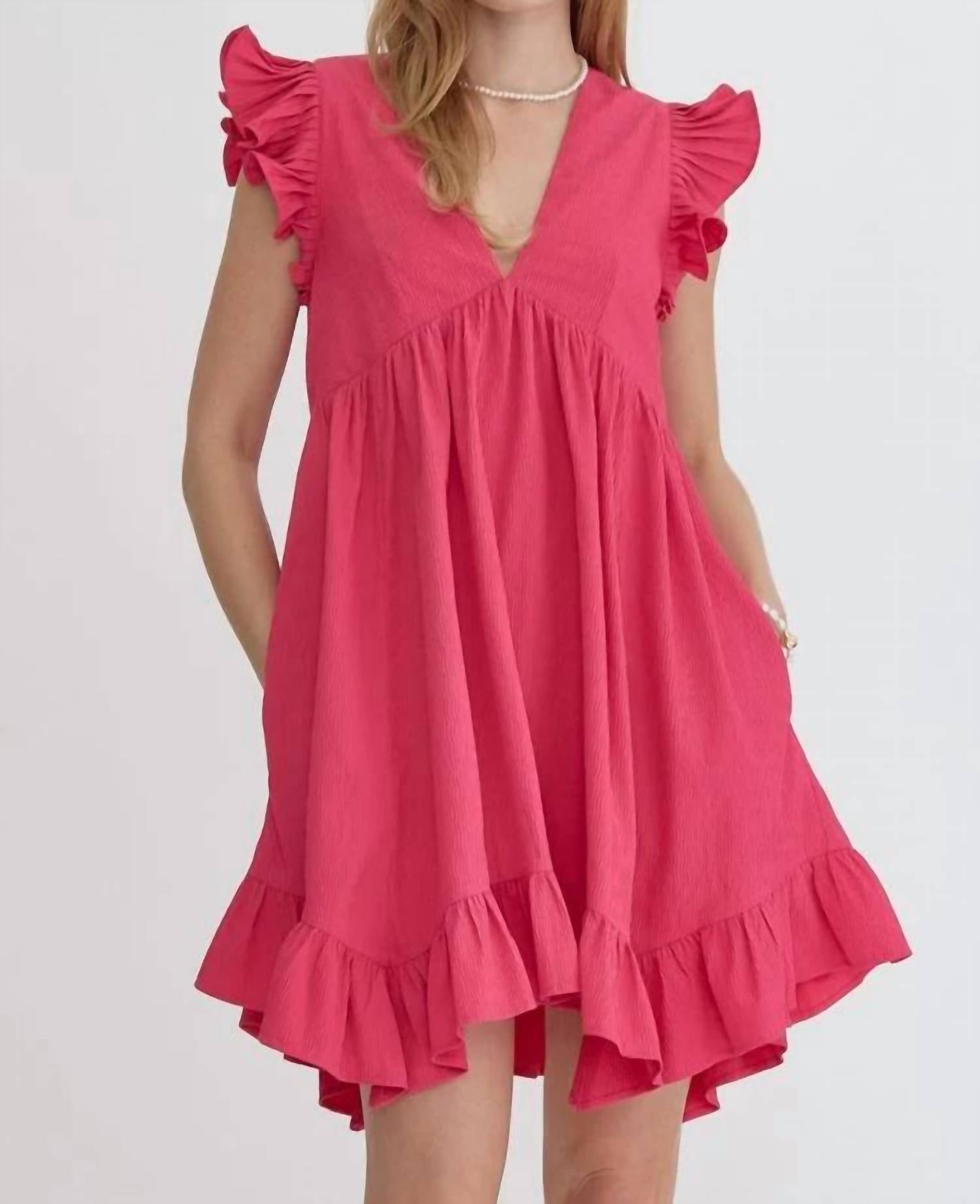 Entro - Ruffle Babydoll Dress