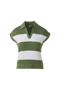 Kinross - Rib Split Neck Polo Sweater