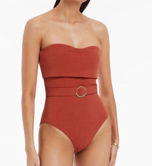 Jets - Isla Rib Fold Down Bandeau One Piece