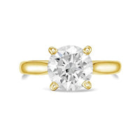 Diana M Jewels - Lab-grown Round-cut Diamond Solitaire Ring With Four-prong Setting - 5.00 Ct