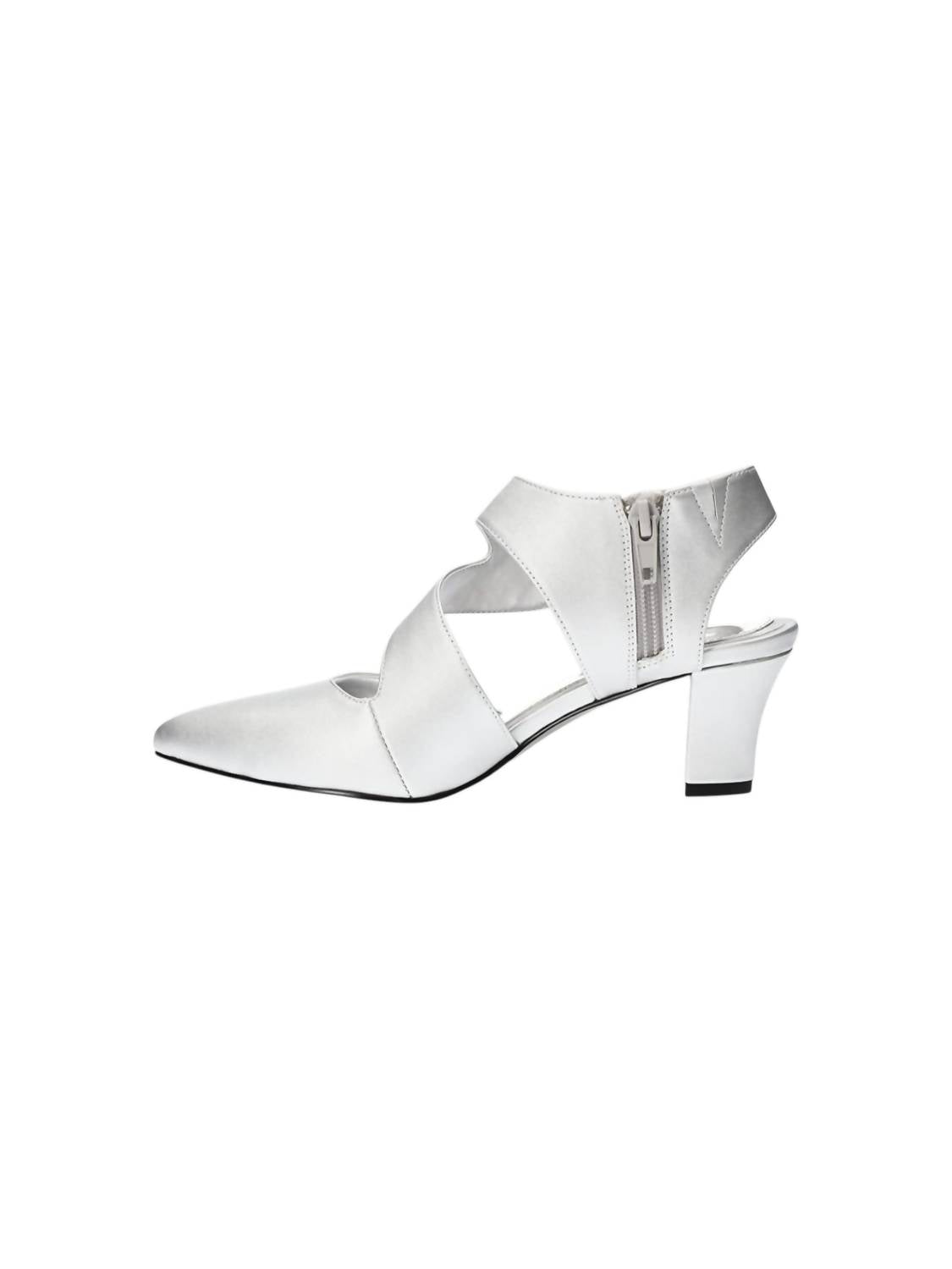 Easy Street Women's Venue Heeled Sandals in silver - women's heels - alternate view