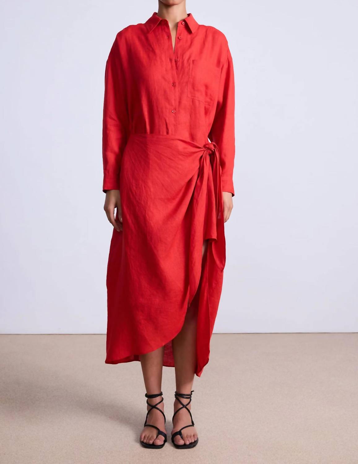 Apiece Apart - Danville Sarong Shirt Dress