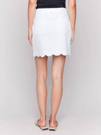 Charlie B - Scallop Button Skirt