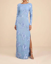 Lulus - Women's Josephine Applique Mesh Maxi Dress