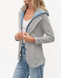 Six/Fifty - Torino Mixed Media Sweater Blazer