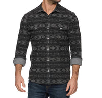 Flags & Anthem - Baker Long Sleeve Southwest Hero Knit Flannel Top