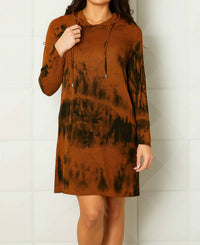 French Kyss - Marble Wash Hooded Dress