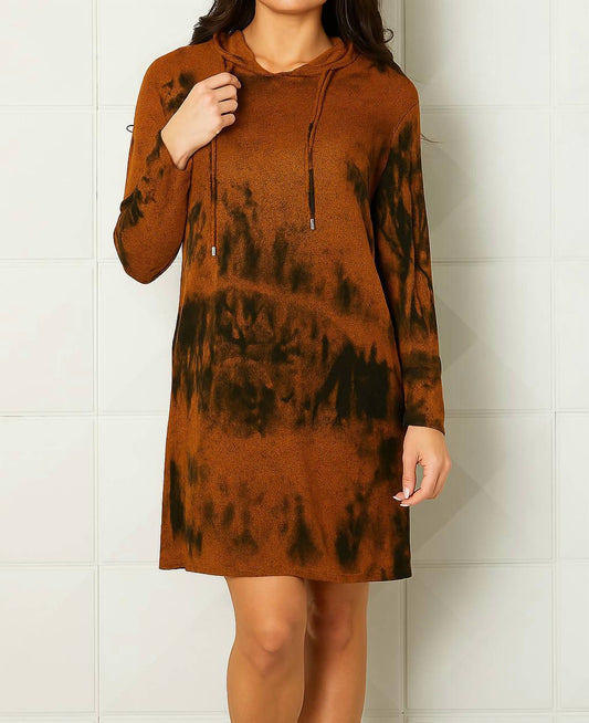 French Kyss - Marble Wash Hooded Dress