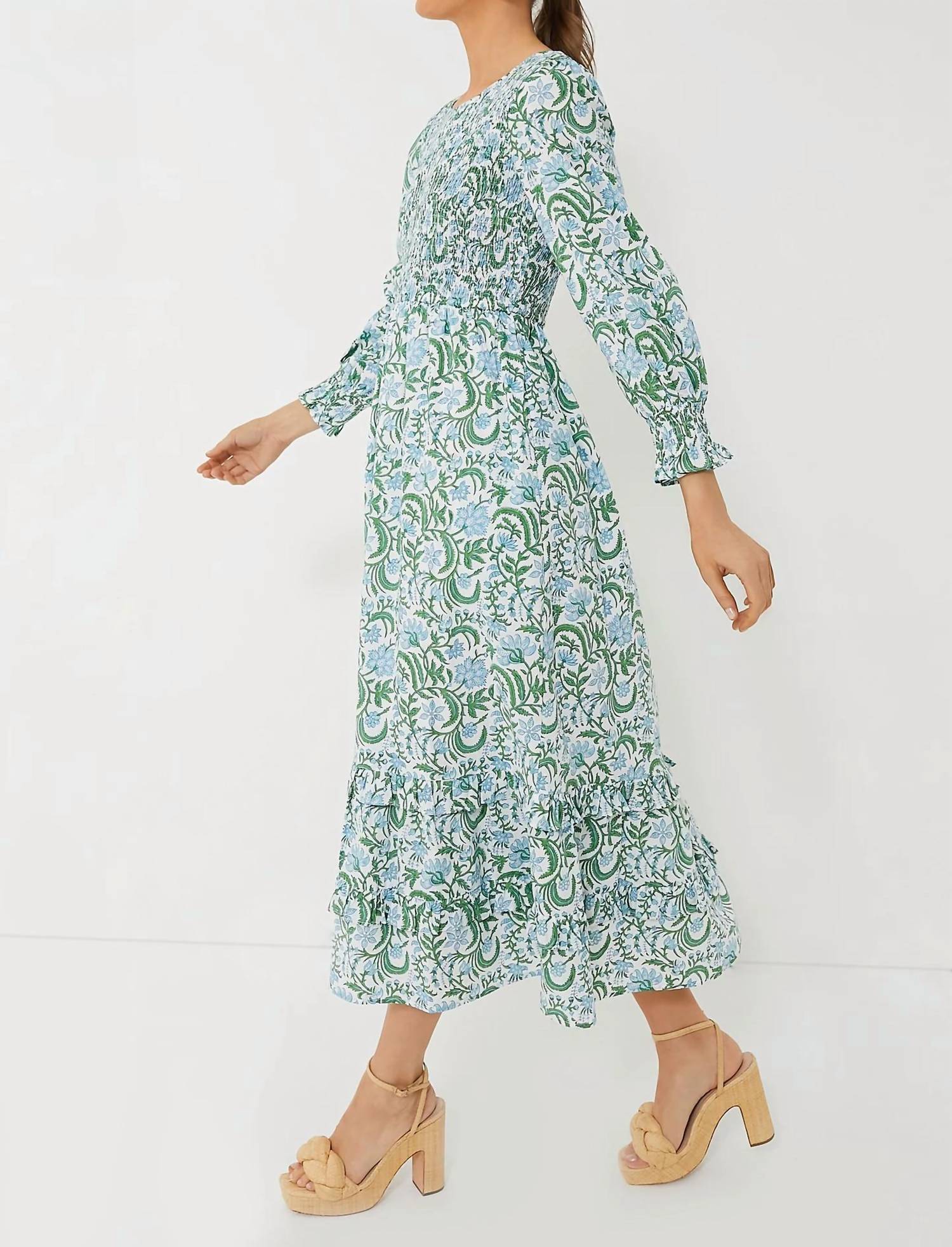 Pink City Prints - Isabel Smocked Dress