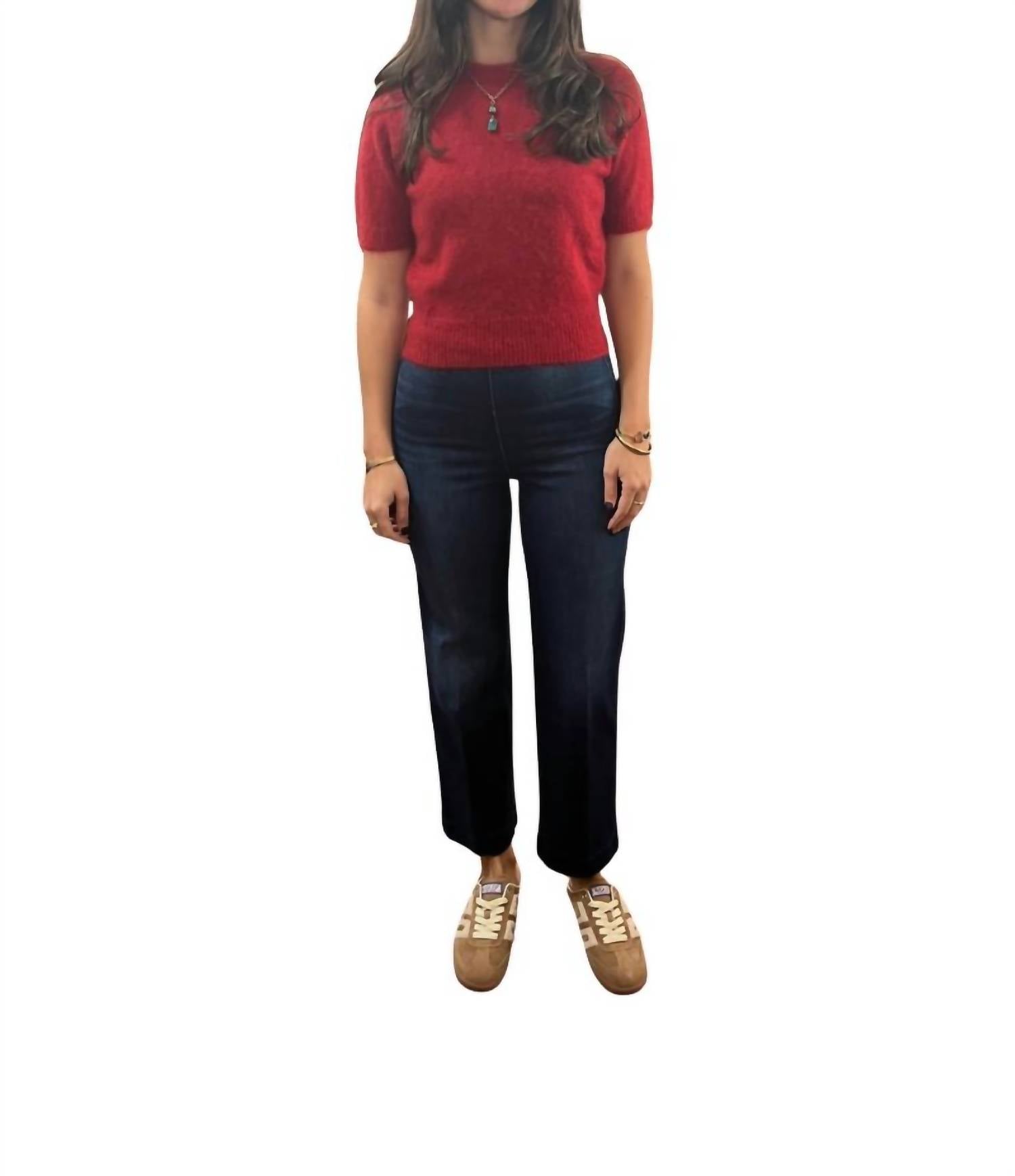 Frank & Eileen - Westport Illusion Wide Leg Pull-on Jeans