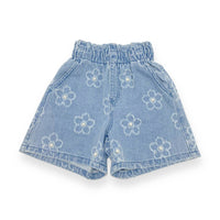 doe a dear Girl's Floral Shorts in denim - kids' shorts