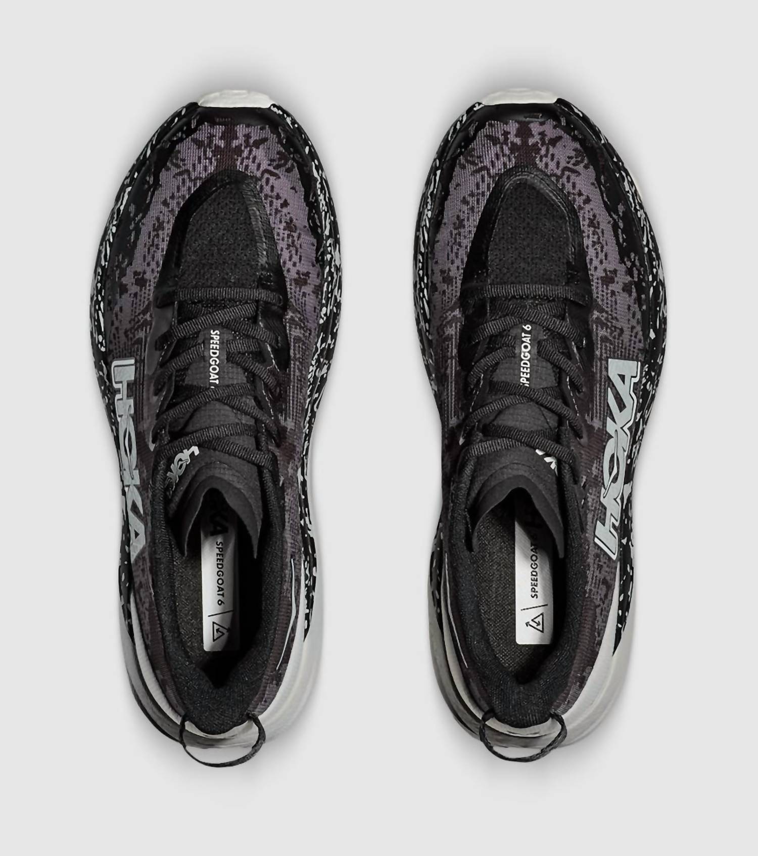 Hoka Men's Speedgoat 6 Running Shoes in black stardust - men's shoe - alternate view
