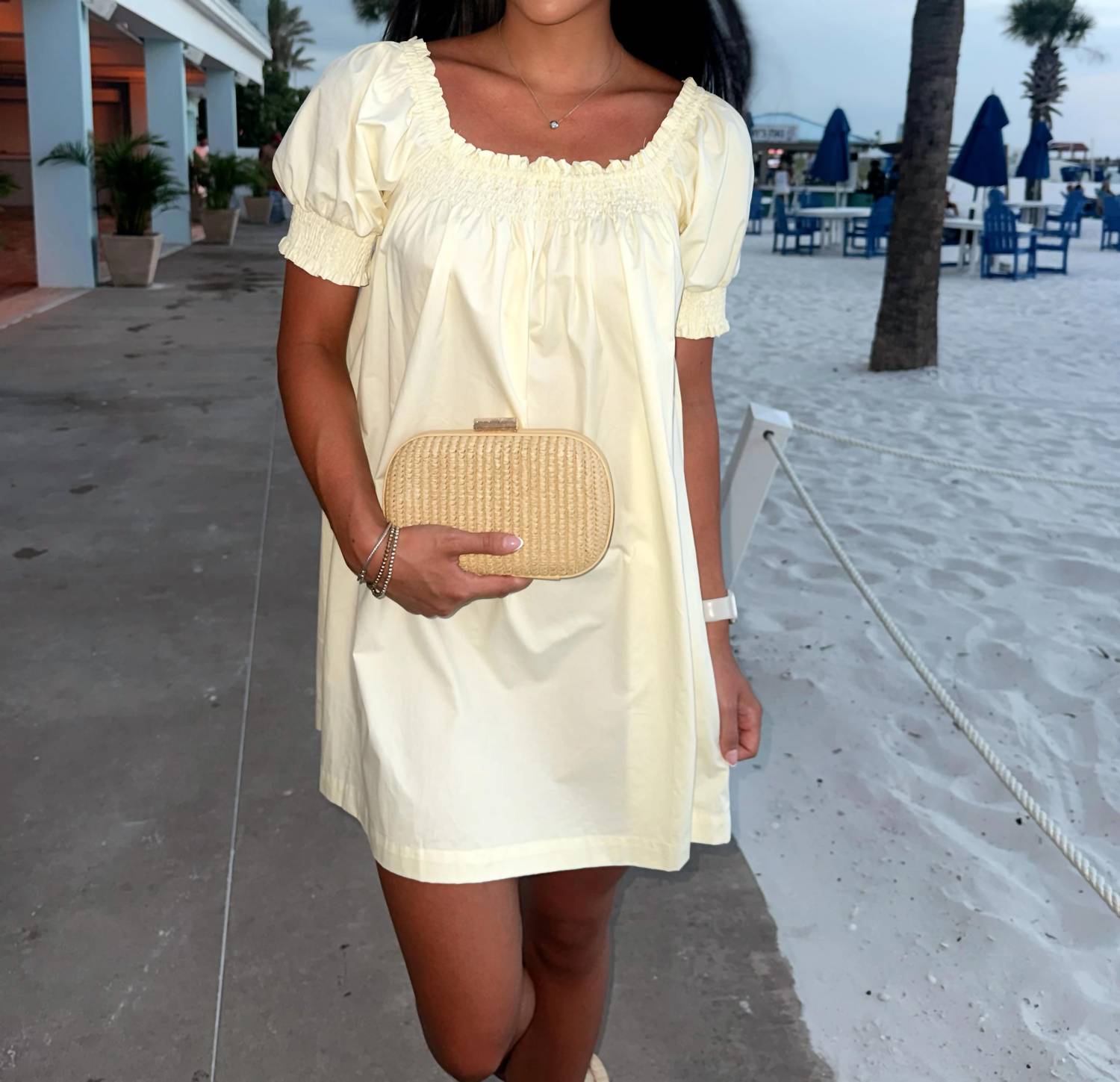 Olivaceous - Sophie Smocked Dress