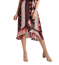 Kensie - Ruffle Hem Bar Neck Detail High Low Fit And Flare Dress
