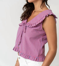Wishlist - Peter Pan Collar Sleeveless Blouse