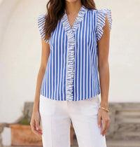 Fifteen Twenty - Women's Kelly Ruffle Sleeve Top