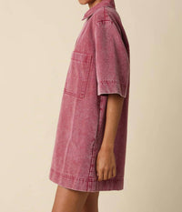 Olivaceous - Washed Vintage Denim Dress