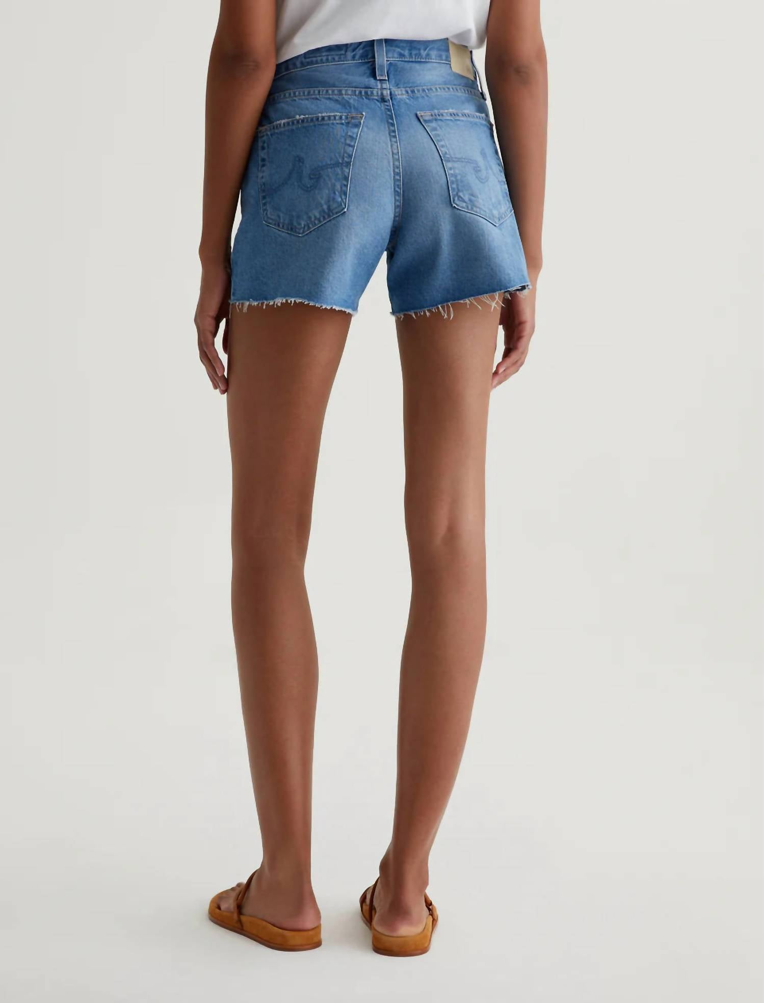 AG Jeans Halle Denim Short in flashback - women's shorts - alternate view