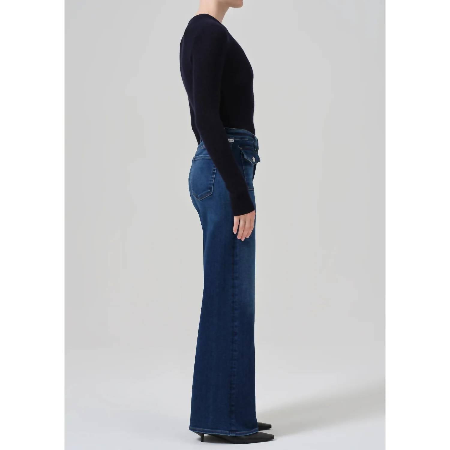 Citizens Of Humanity - Raven Patch Pocket Wide Leg Jean
