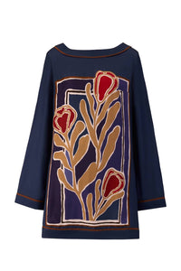 Sancia Lyon Dress in lisse tulip - women's dress - alternate view