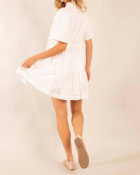 Heyson - Smocked Eyelet Mini Dress