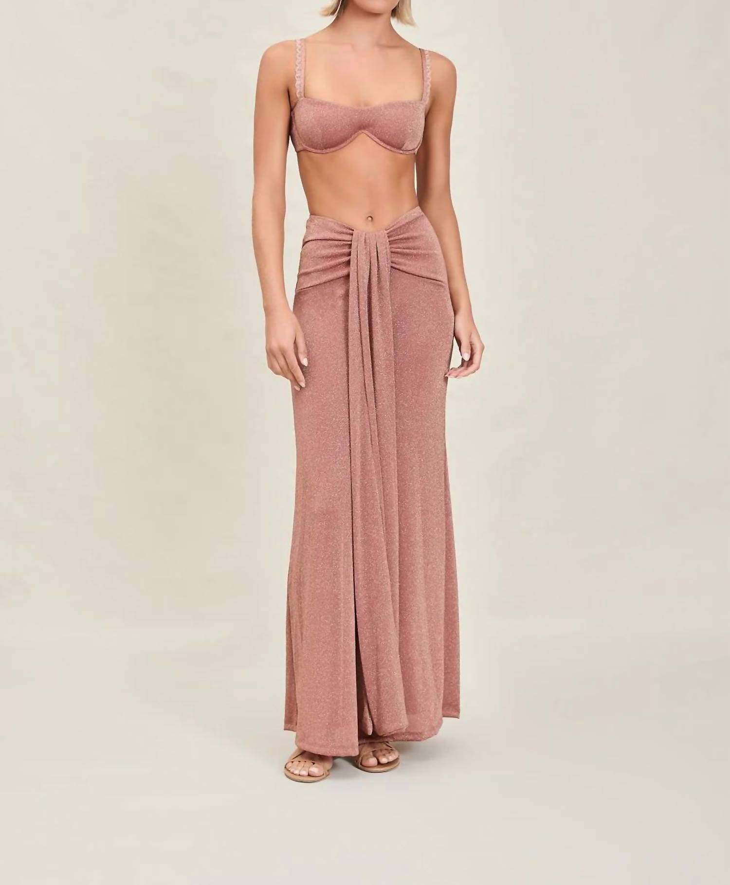 Devon Windsor - Dottie Sarong-style Maxi Skirt