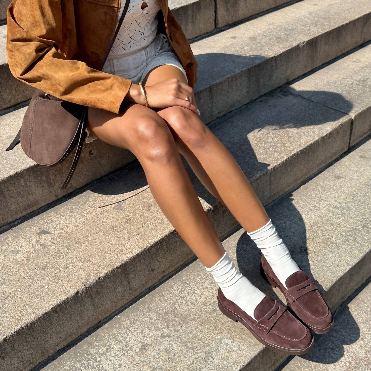 Dolce Vita Women's Tiggy Loafer in mahogany suede - women's flats - view 6