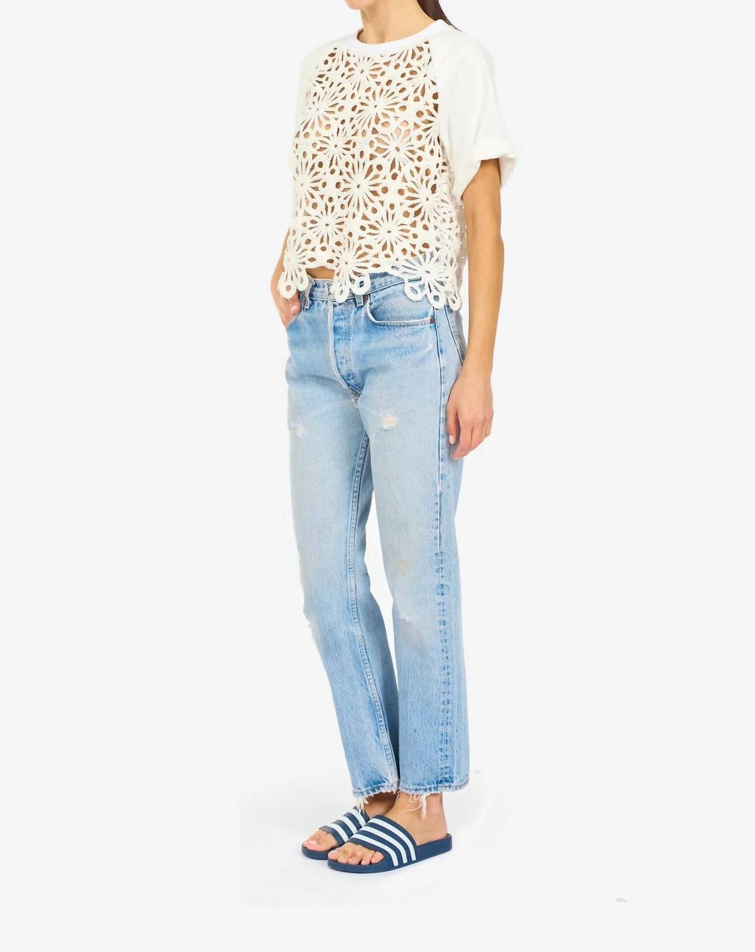 Le Superbe - Breezy Flower Pullover Top