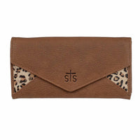 STS Ranchwear GREAT PLAINS WALLET in cheetah leather - women's bag