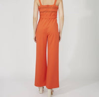 Frank Lyman - Belted Sleeveless Jumpsuit
