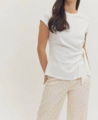 Entro - Lassic Tie Detail Top