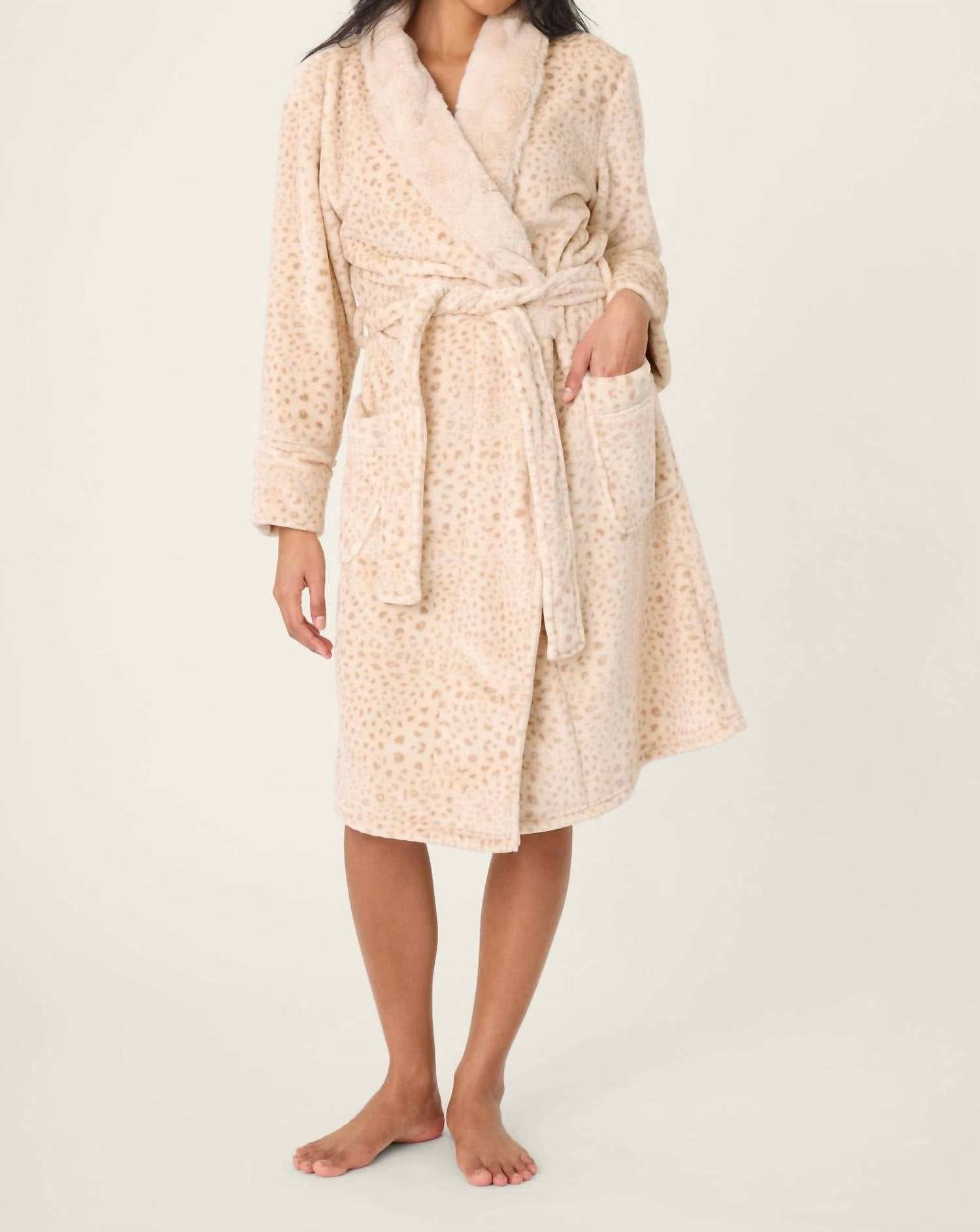 Pj Salvage - Luxe Plush Leopard Print Robe