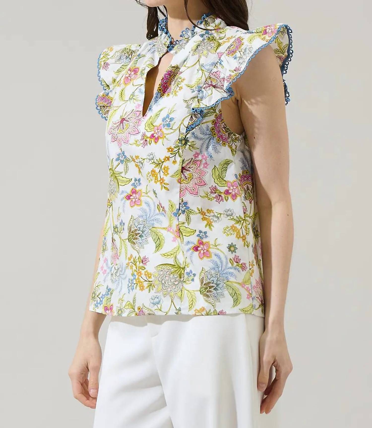 Sugarlips - Pany Floral Rayen Rude Top