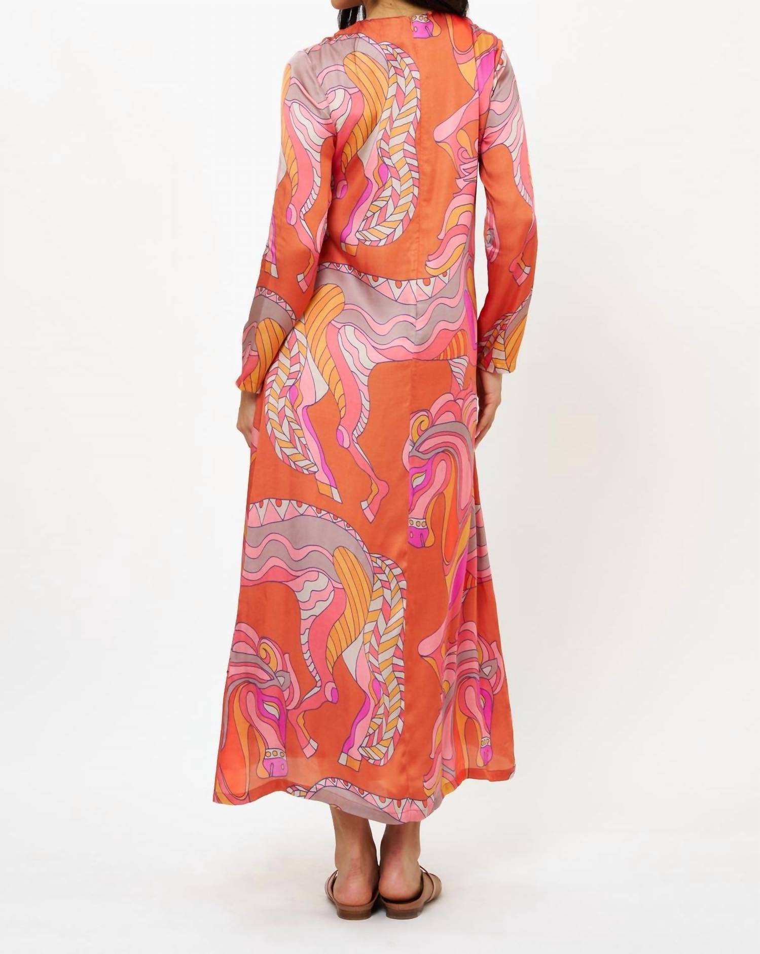 Oliphant - Long Sleeve Shift Maxi Dress