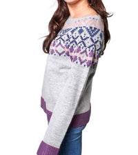 Keren Hart - Jacquard Knit Pullover Sweater