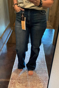 Risen - High Rise Straight Jeans
