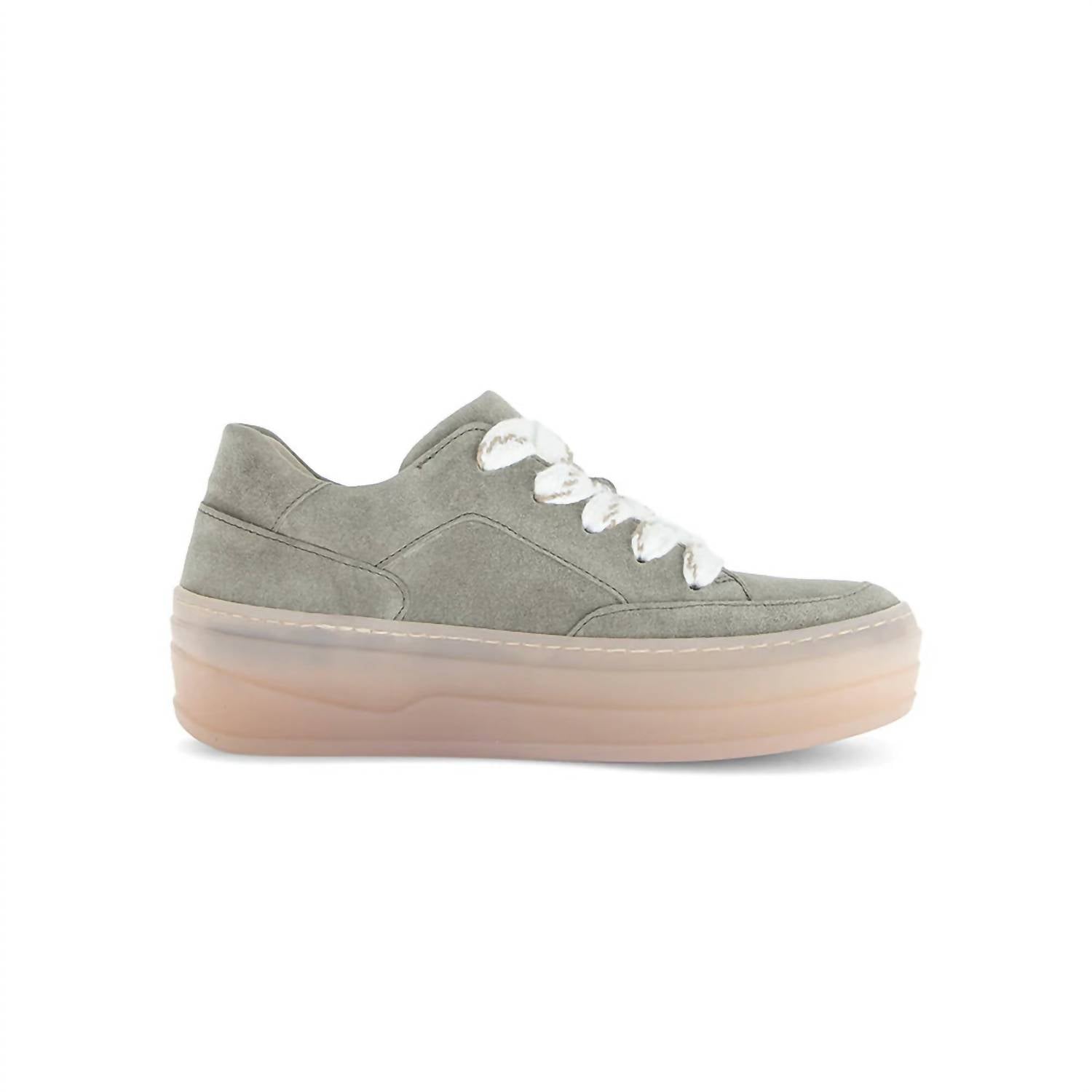 GABOR Women's Faiza Platform Sneaker in salvia green - women's sneaker