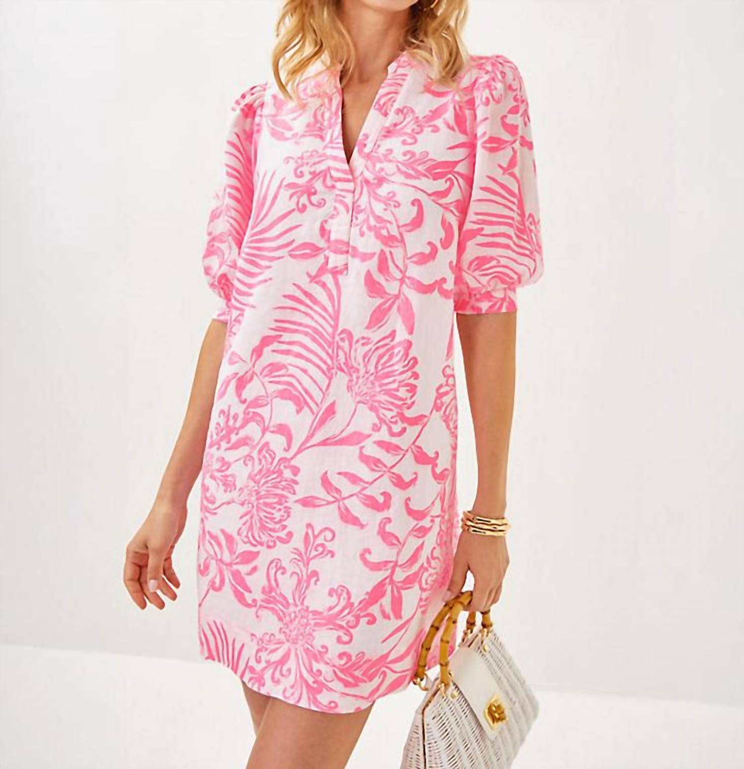 Lilly Pulitzer - Mialeigh Elbow Sleeve Linen Dress