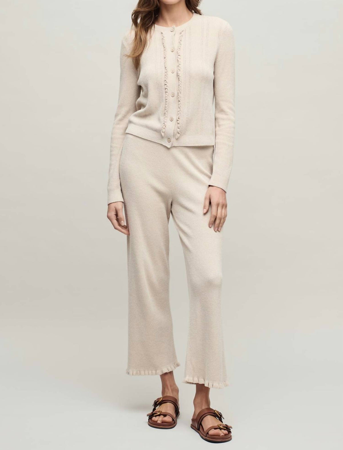 Barefoot Dreams - Cozychic Ruffle Front Cardigan