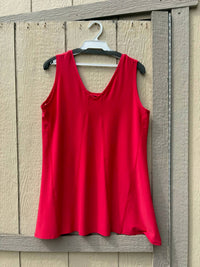 Sympli Women's Sleeveless Energy Top in red - women's tank top