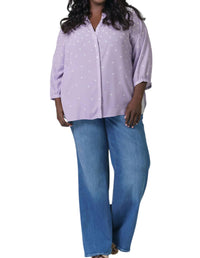 Nydj - Pintuck Button Down Blouse - Plus Size