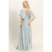 Hyfve - Flutter Sleeve Maxi Dress
