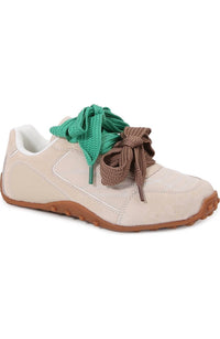 Berness - Women's Double Ribbon Lace Up Sneaker Shoe