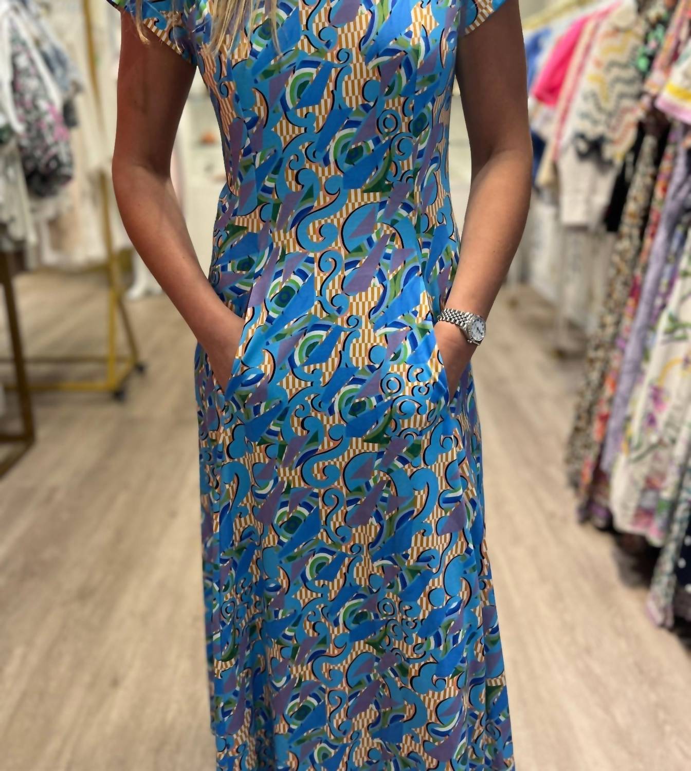 De Loreta - Jocon Short Sleeve Maxi Dress