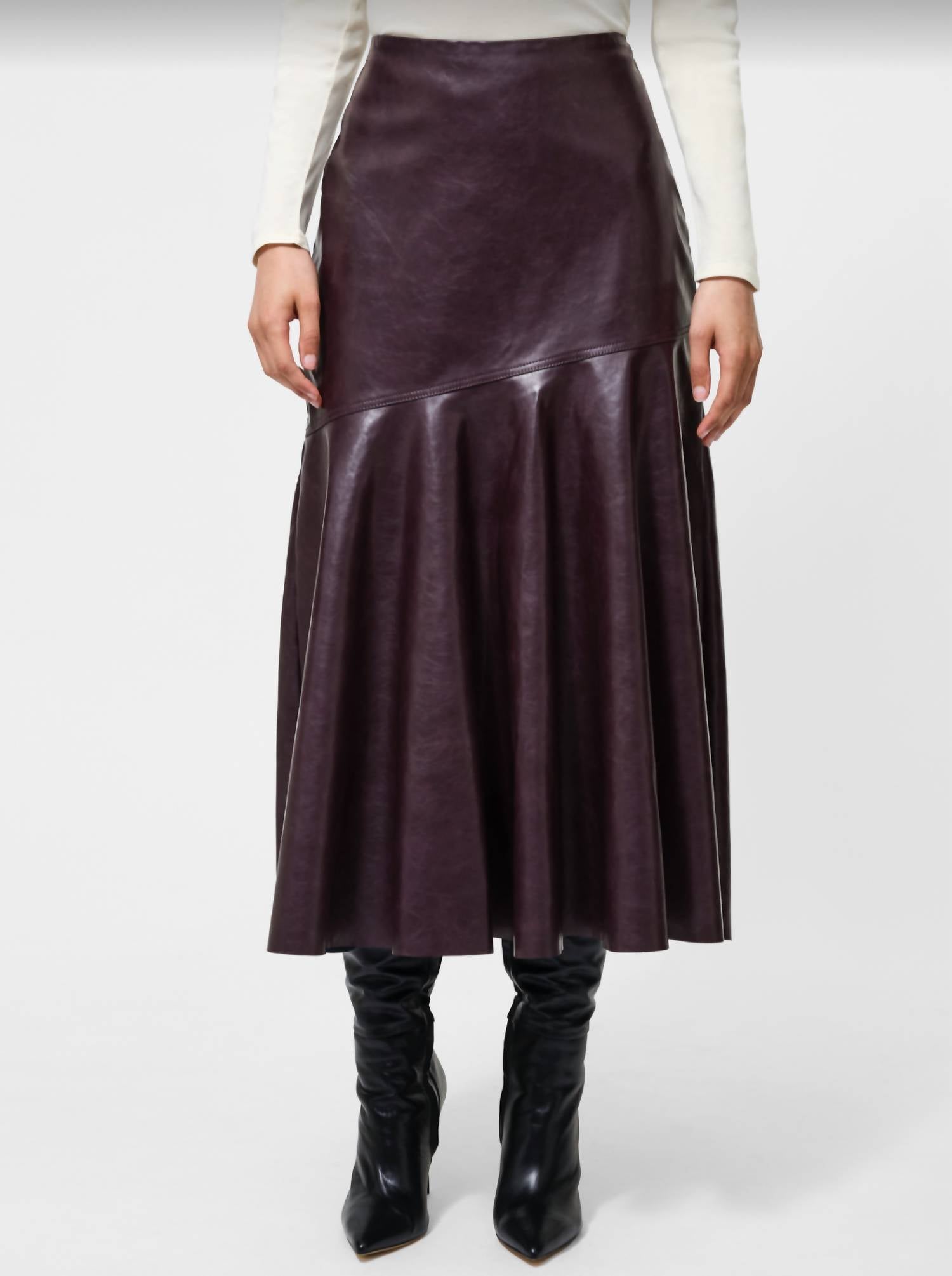 French Connection - Kayleigh Fluted Midi Skirt