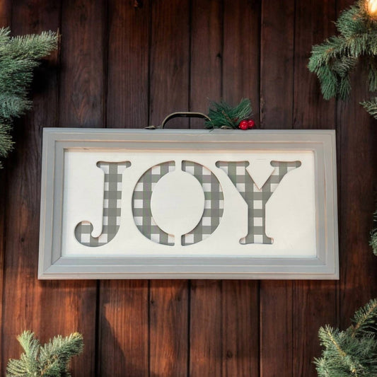 Burton + Burton - “joy” Holiday Sign